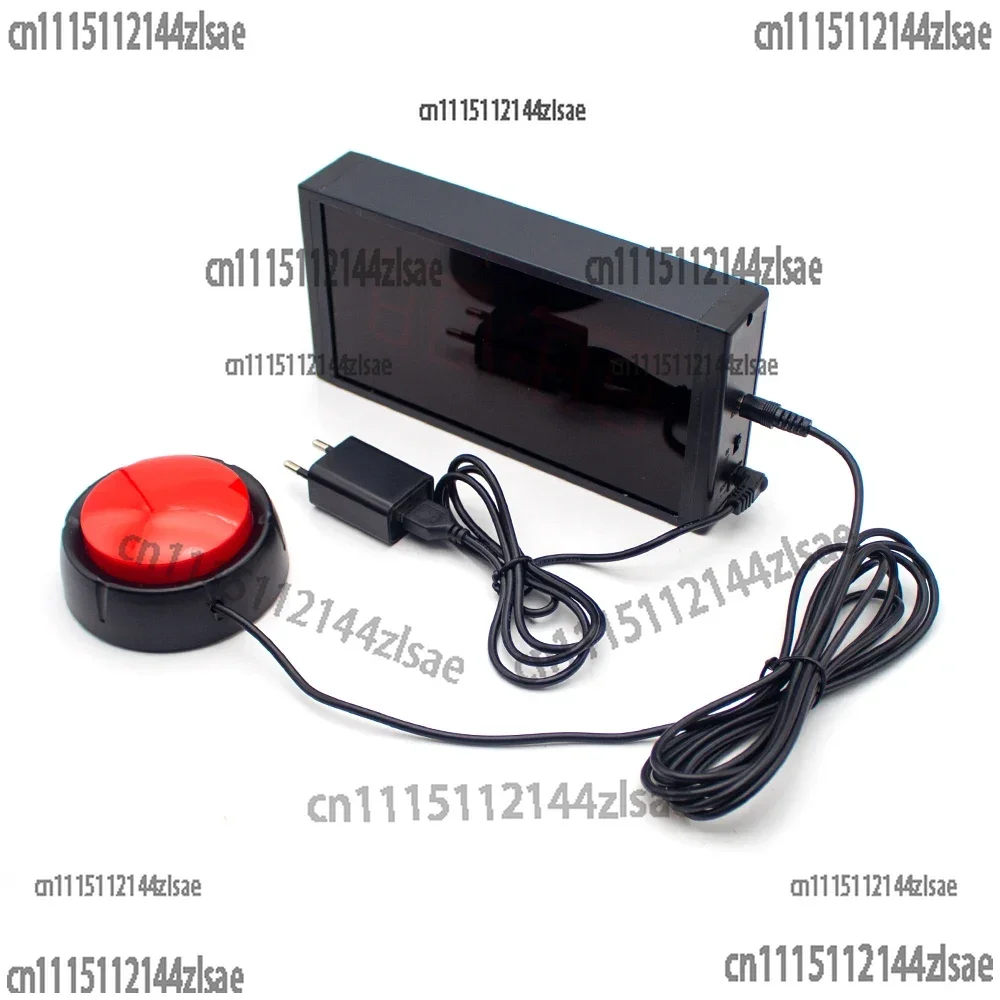 Multifunctional LED Timer with 1.5-Inch Large Screen, 4-Digit Display for Competition, Includes Tap Button & Remote Control