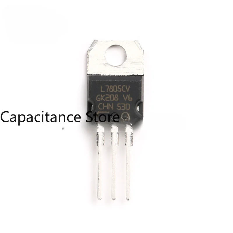 10PCS Original Genuine Direct Insertion L7805CV-DG TO-220 Linear Voltage Stabilizer Chip 5V 1.5A