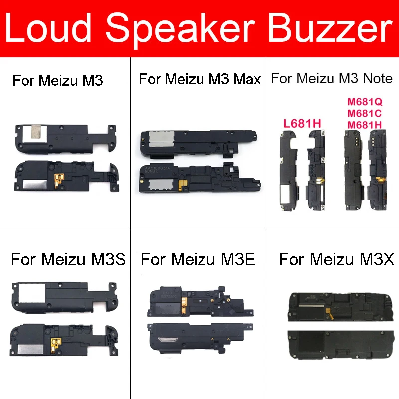 Loud-speaker Buzzer For Meizu Meilan X E M3 M3e M3s M3X Max Note Ringer & Louder Module Speaker Flex Cable Replacement Repair