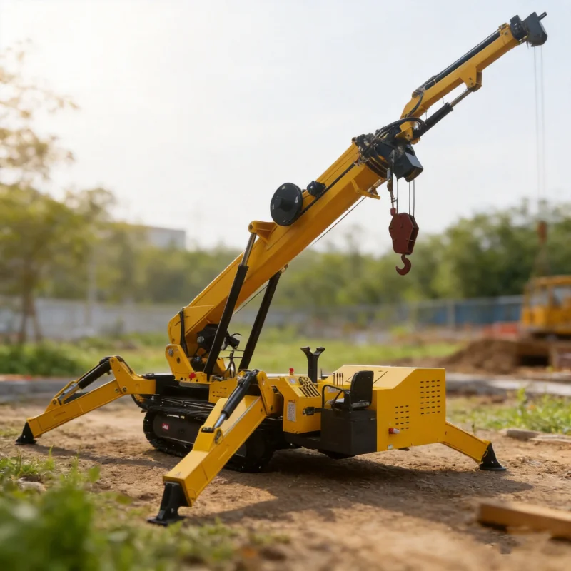 ZMT P-1148 CE Certified Spider Crane 3T 5T Electric Telescopic Boom Remote Control For Indoor Narrow Space Construction