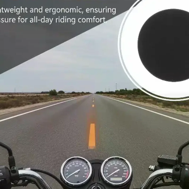 

Motorcycle Helmet Bluetooth Intercom 1Pcs with Soft Wire Mic 35mm Speaker for Rider Communication Touring