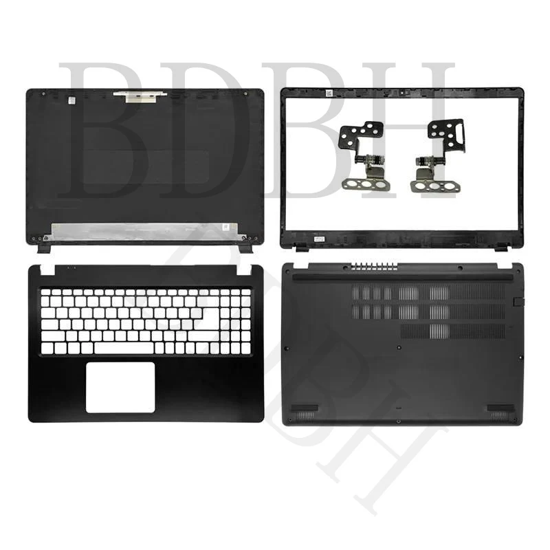 For Acer Aspire 3 A315-54 A315-56 A315-42 EX215-51 N19C1 15.6" Black Laptop LCD Back Cover Front Bezel Hinges Replacement