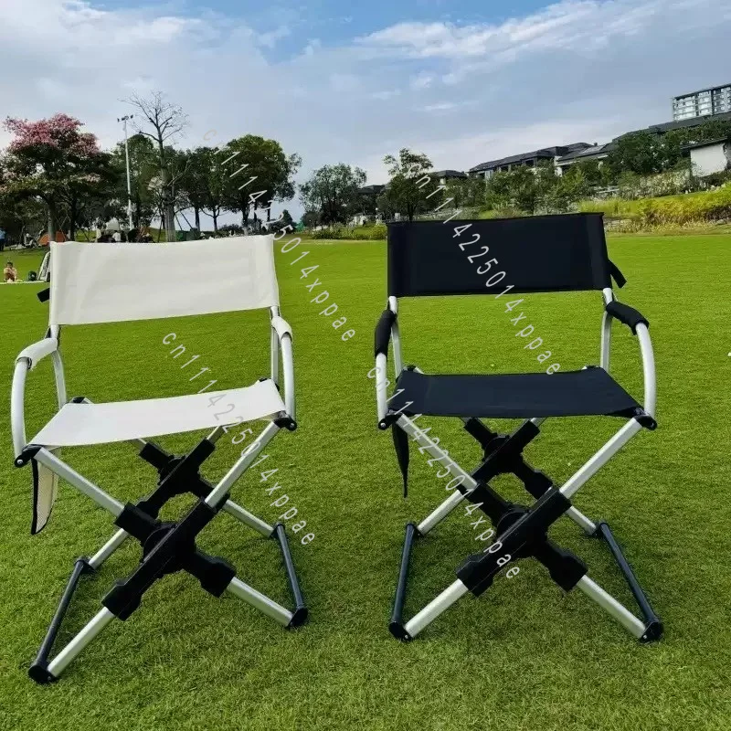Fishing Beach Chair Self-driving Travel Equipment Outdoor Camping Portable Folding Chair Aluminum Alloy Back Chair Leisure