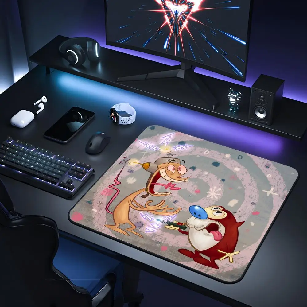 Ren And Stimpy Show Mouse Pad Gaming Laptops Keyboard Mat Deskmat Pc Accessories Desk Protector Mousepad Gamer Mats Anime Mause