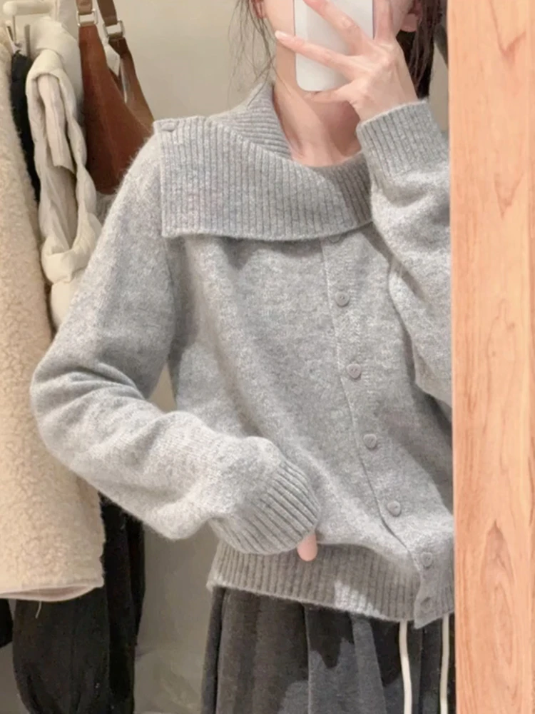 Suéter Cárdigan Abierto de Punto Suave y Acogedor para Mujer, Diseño Irregular is, Informal, para Otoño e Invierno, Prenda ...