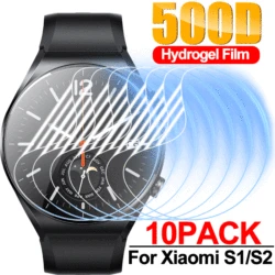 For Xiaomi Watch S2/S1 Pro/S1 Active HD Screen Protector Soft Anti-scratch Hydrogel Film for Xiaomi S1/S2 SmartWatch Not Glass