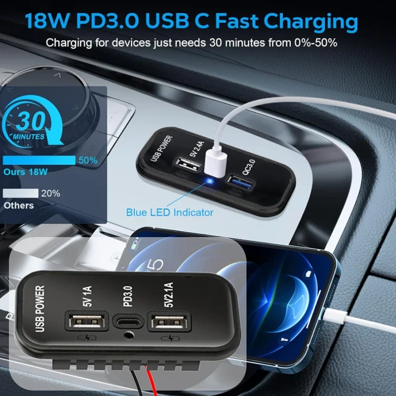 3 Ports 12V Usb Out… - image