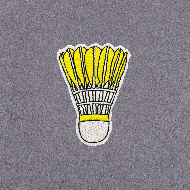 Badminton Patch, Iron-On/Sew-On For DIY Clothing, Embroidered Patch For Jackets, T-Shirts, Bags