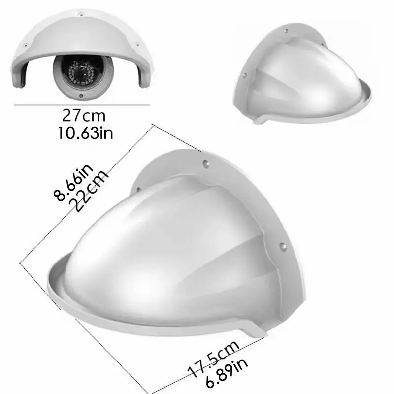 Pare-soleil et pluie pour caméra de sécurité, couverture murale résistante aux intempéries