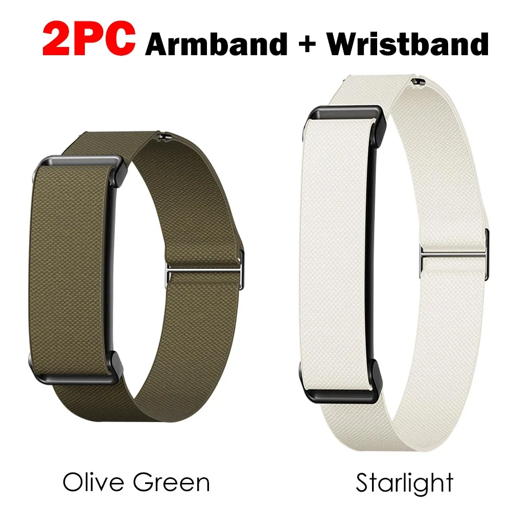 1–2 Stück Nylonband für Google Fitbit Air Strap Biceps Strap Fitness Tracker Ersatzband, verstellbar für Google Fitbit Air Band