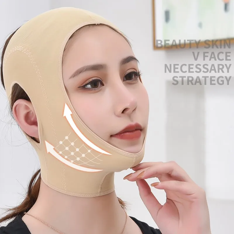 Face lift V Shaper Mask fasciatura dimagrante per il viso Chin Cheek Lift Up Belt cinturino antirughe Beauty Neck Thin Lift strumenti per la cura del viso