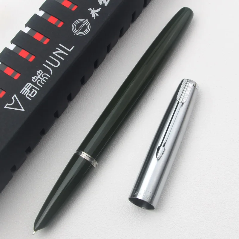 Yongsheng 601 High Quality Vacumatic Fountain Pen Multicolor Resin/Transparent Body Steel Cap EF/F Nib Smooth Writing Paper Box