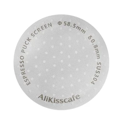 Alikisscafe Espresso Puck Screen 51mm 53.5mm 58.5mm Reusable Filter Holder For Portafilter Coffee Machine Accessory Barista Tool
