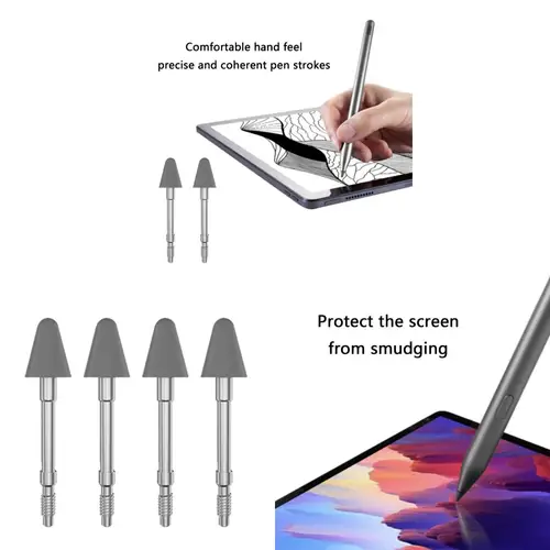 Imagen 2 del producto 4 unids/set de puntas de lápiz para Lenovo Precision Pen, repuesto de lápiz óptico de 3 puntas para Pad Pro 12,6 11,2 pulgadas (modelo inalámbrico)