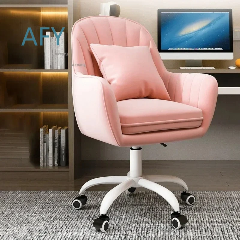 Leisure Bedroom Student Dormitory Computer Chair for Home Furniture Office Chair for Front Desk Hotel Lifting Swivel Armchair