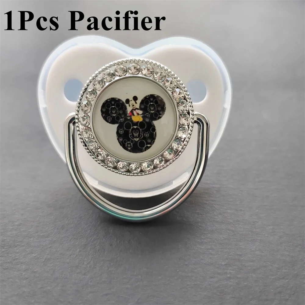 [Internet celebrity] 2024 Diamond Baby Pacifier Silicone Bisphenol a Baby-Free Corrective Nipple Dummy Soothing Baby Shower Gift