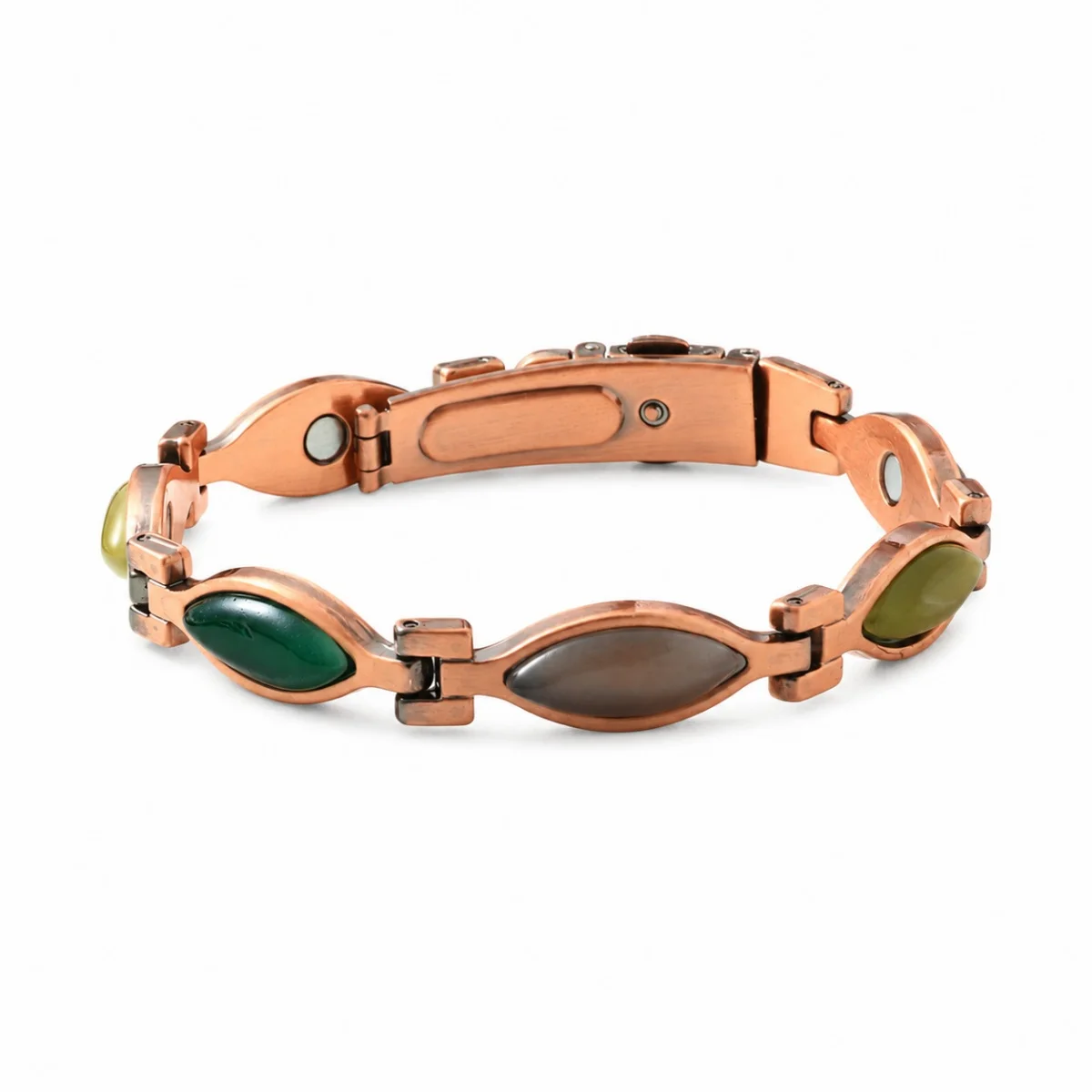 Vintage-Armband mit Kupferbeschichtung und Magnet, Magnettherapie-Armband für Damen und Herren, modischer Schmuck, Geschenk. – Detail 5