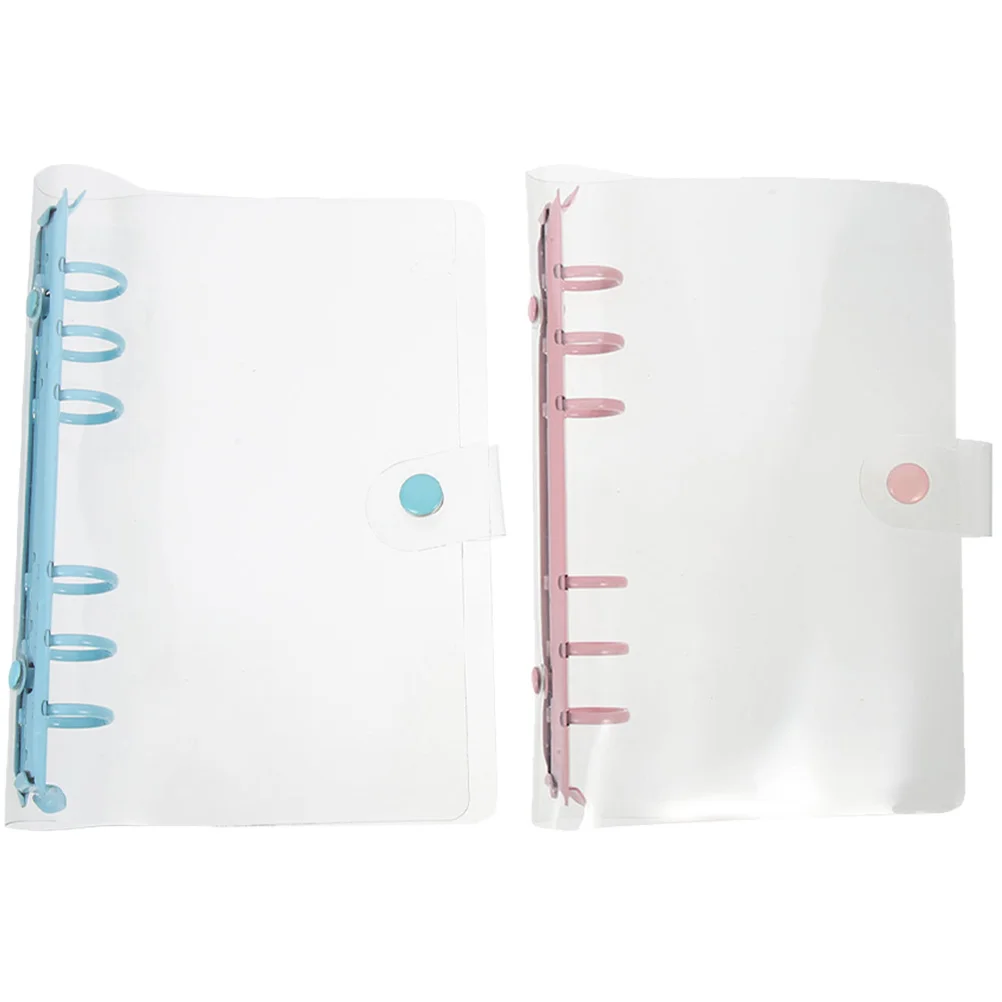 2 pezzi A6 raccoglitore trasparente con coperchio in plastica, organizer regolabile per documenti, custodia per file da ufficio, custodia per pianificatore