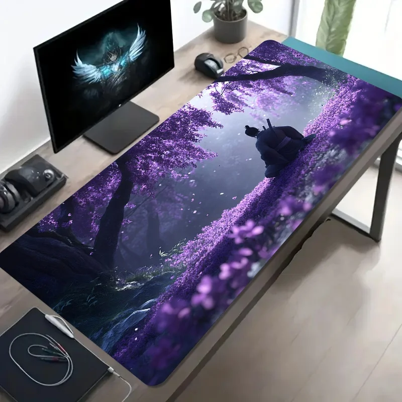 

Fabric Mouse Pad Rectangular Desk Mat Non Slip Rubber Base Computer Laptop Office Mouse Mat Work Desk Table Pad Gift