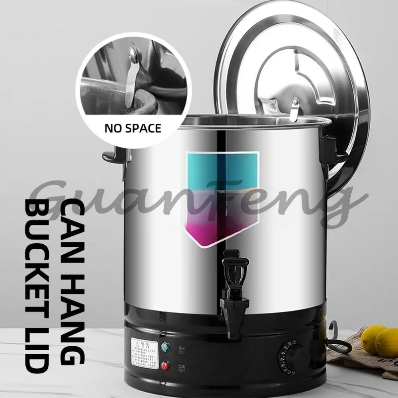 Commercial thermal insulation pot Electric boiling water bucket Stainless steel boiling water insulation bucket