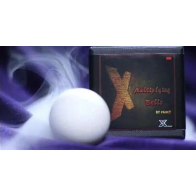 X-乗算ボールメタル、ホワイトカラー1から4つのボールマジックトリックプロのマジシャンステージイリュージョンギミックアクセサリー