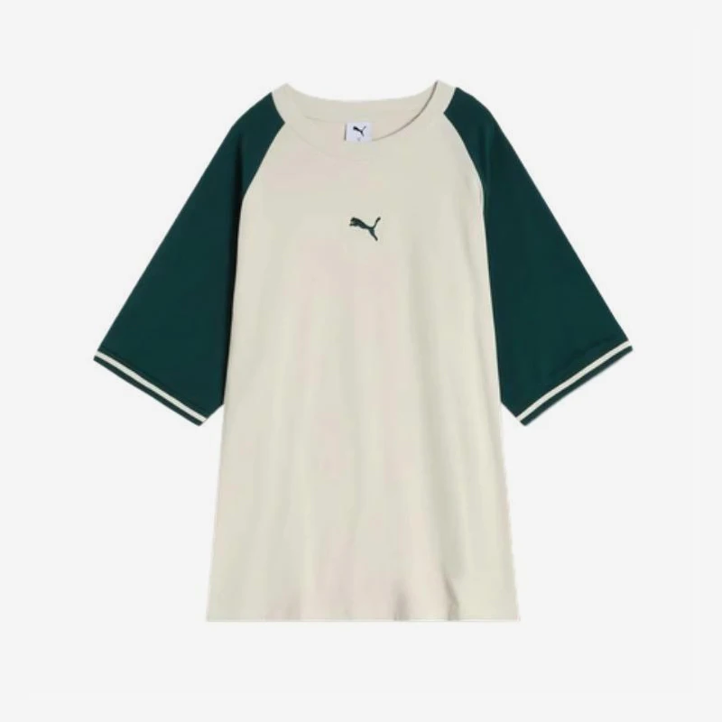 Puma Authentic Spring/Summer New Style Men's and Women's Splicing Breathable Loose Short Sleeves 633856-86
