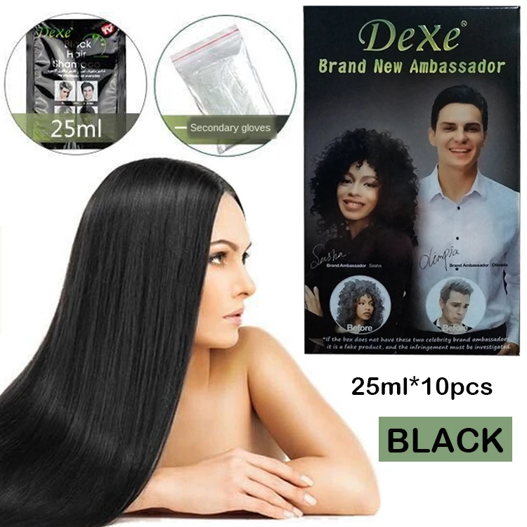 

Dark brown hair color product Fast black hair shampoo white become Grey hair removal for men women Hair care free shipping