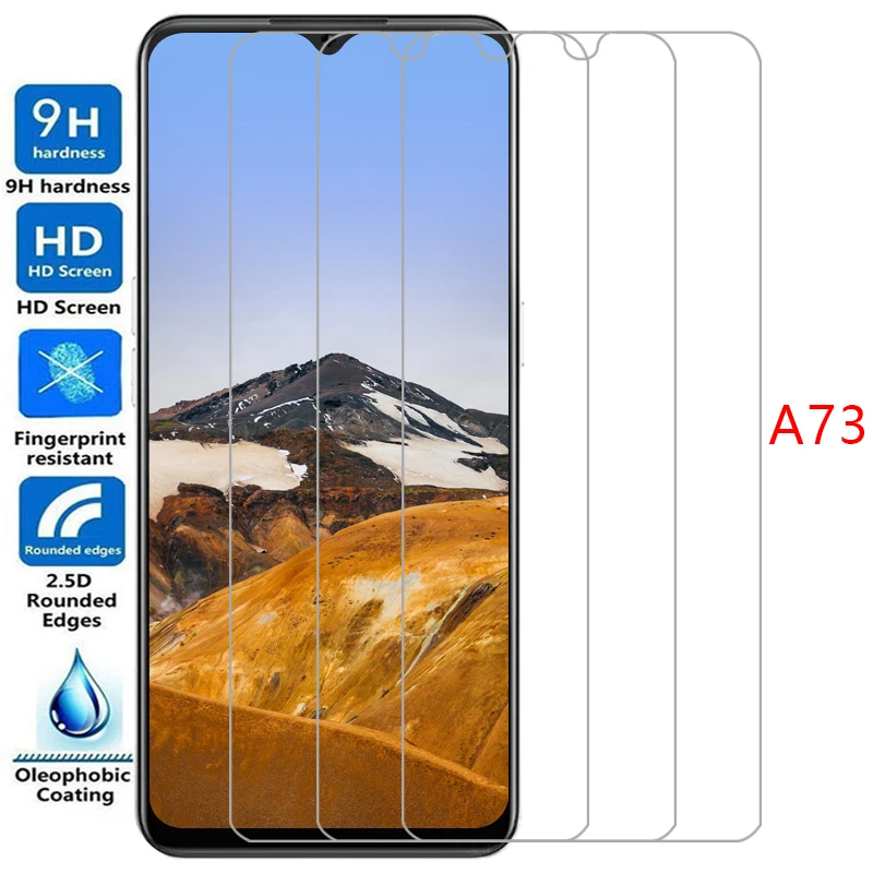 Protetor de Tela para Oppo A73 4G 5G, Vidro Temperado Protetor para Oppo A73 A73A 4G 5G, Película de Vidro