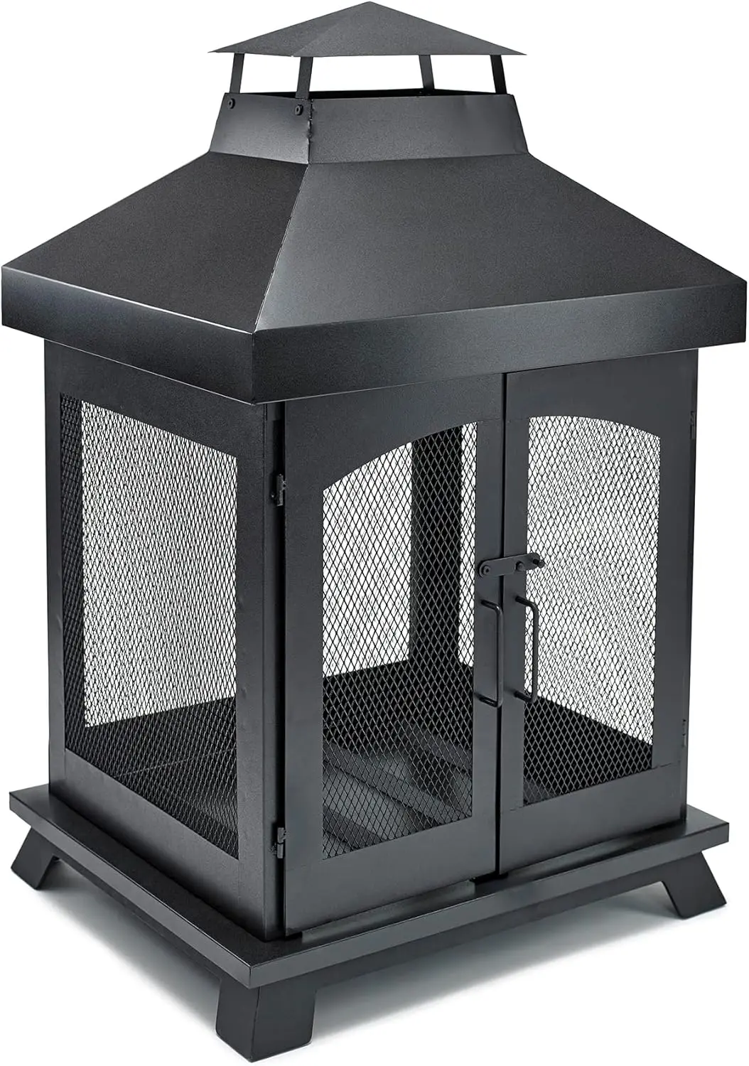 Wood Burning Outdoor Fire House [Black]