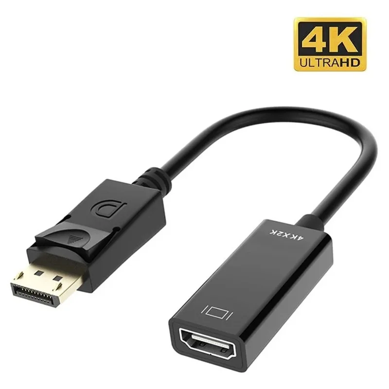 4K DisplayPort To HDMI-compatible DP To HDMI-compatible Travel Use Compact Electronic Accessories For Daily Use Cable For PC TV