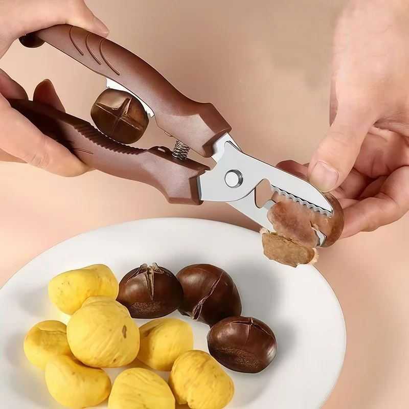 Chestnut Scissors Peeler Cutter Strong Grove Winter for Chestnuts Killer Nutcracker Kitchen Tool