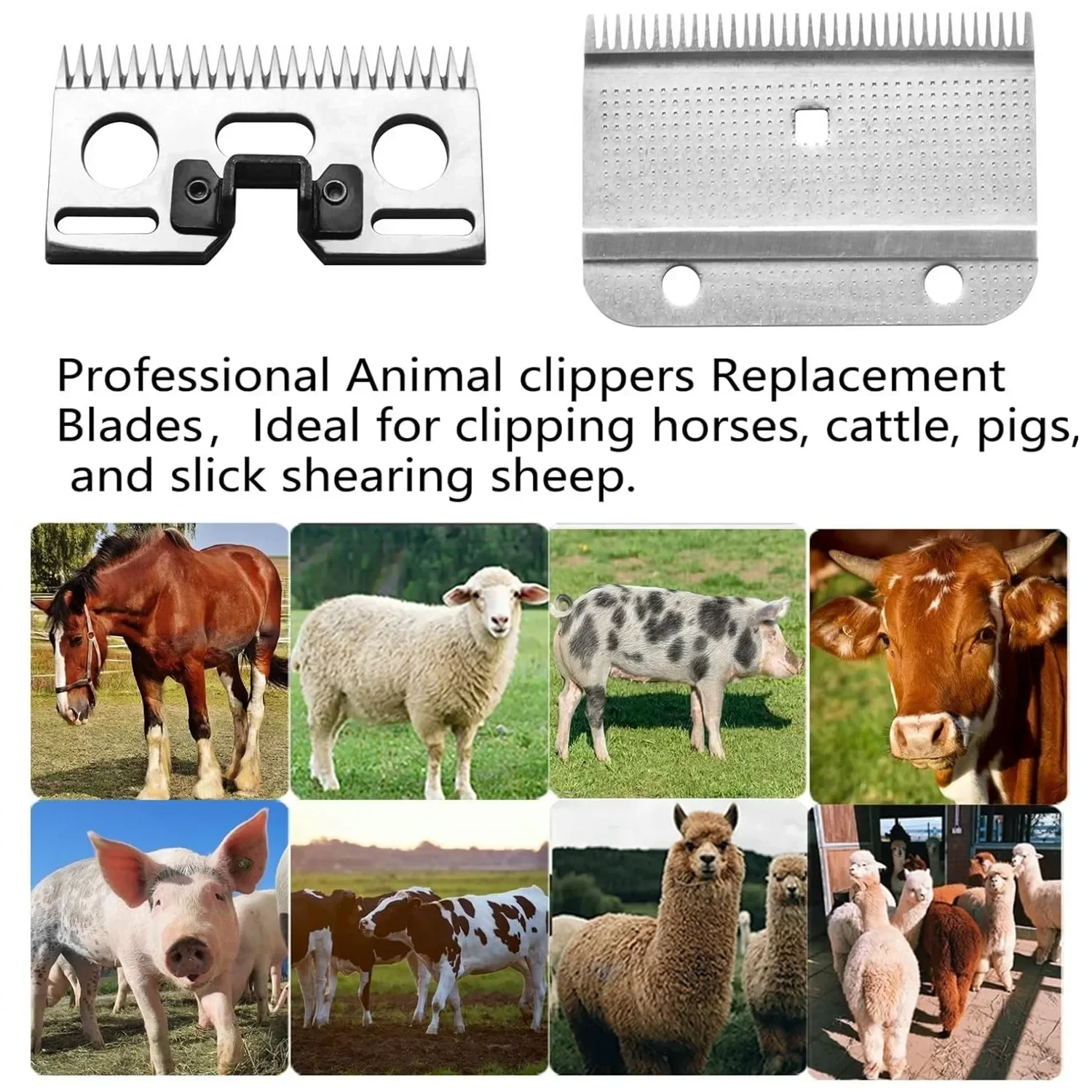 

35 Teeth Horse Shears Replacement Blades for Oster,Lister,Heiniger Clippers trimming for Animal Equine Goat Pony Cattle