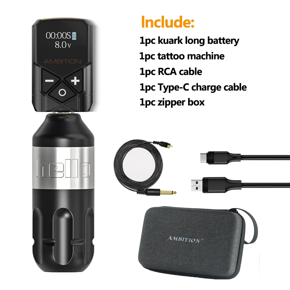 Variant: Silver long battery