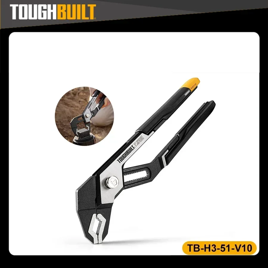 

TOUGHBUILT TB-H3-51-V10 TB-H3-51-V12 10"/12" V Jaw SpeedSet Pliers Hand Tools
