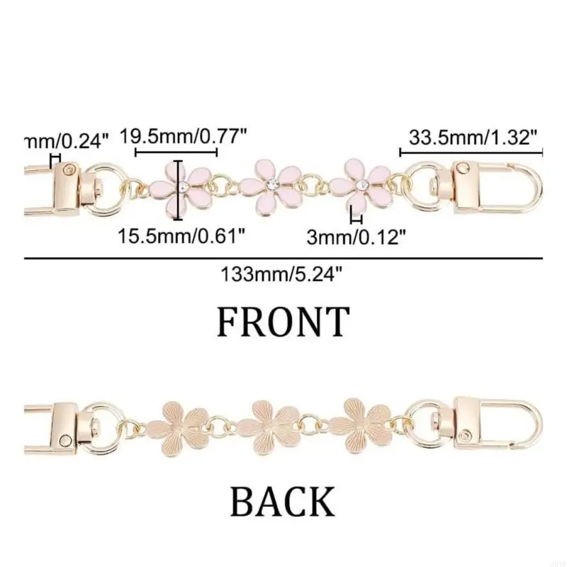 2025 New Decorative Flower Design Chain Extender Sturdy Alloy Jewelry Piece For Versatile Styling Options