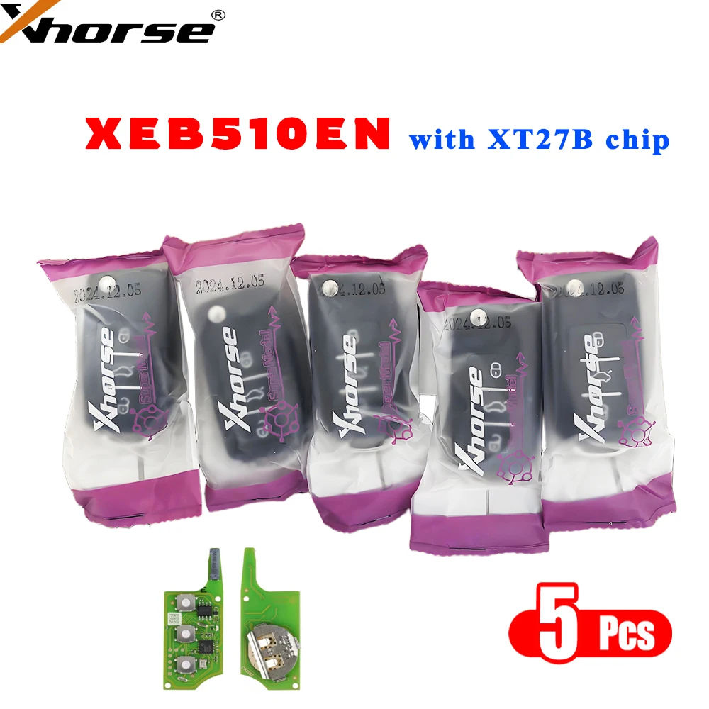 5 шт./лот Xhorse VVDI B5 Super Remote XEB510EN с чипом XT27B для VVDI2 / VVDI MINI Key Tool / VVDI Key Tool Max