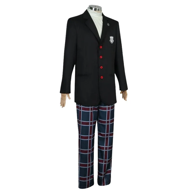 Game Persona 5 Akira Kurd Cosplay Costume P5Rain Palace Lotus Ren Amamiya Full Set School Uniform Mens Unisex Blazer Outfit