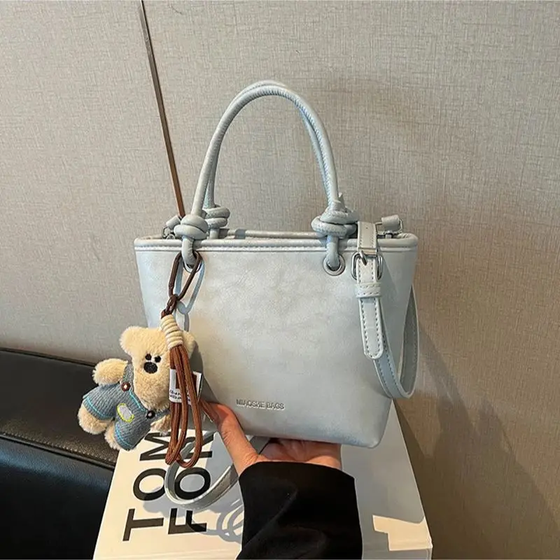 

Texture Leather Women's Handbag 2026 New Spring Korean Style Casual Versatile Shoulder Bag Fashion High-end Crossbody Bag