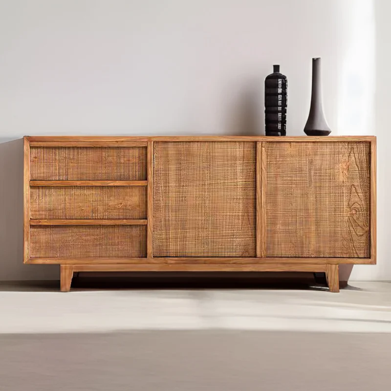 

Новый потертый современный простой художественный шкаф для хранения в китайском стиле в стиле ретро, высококачественный деревянный шкаф из вяза