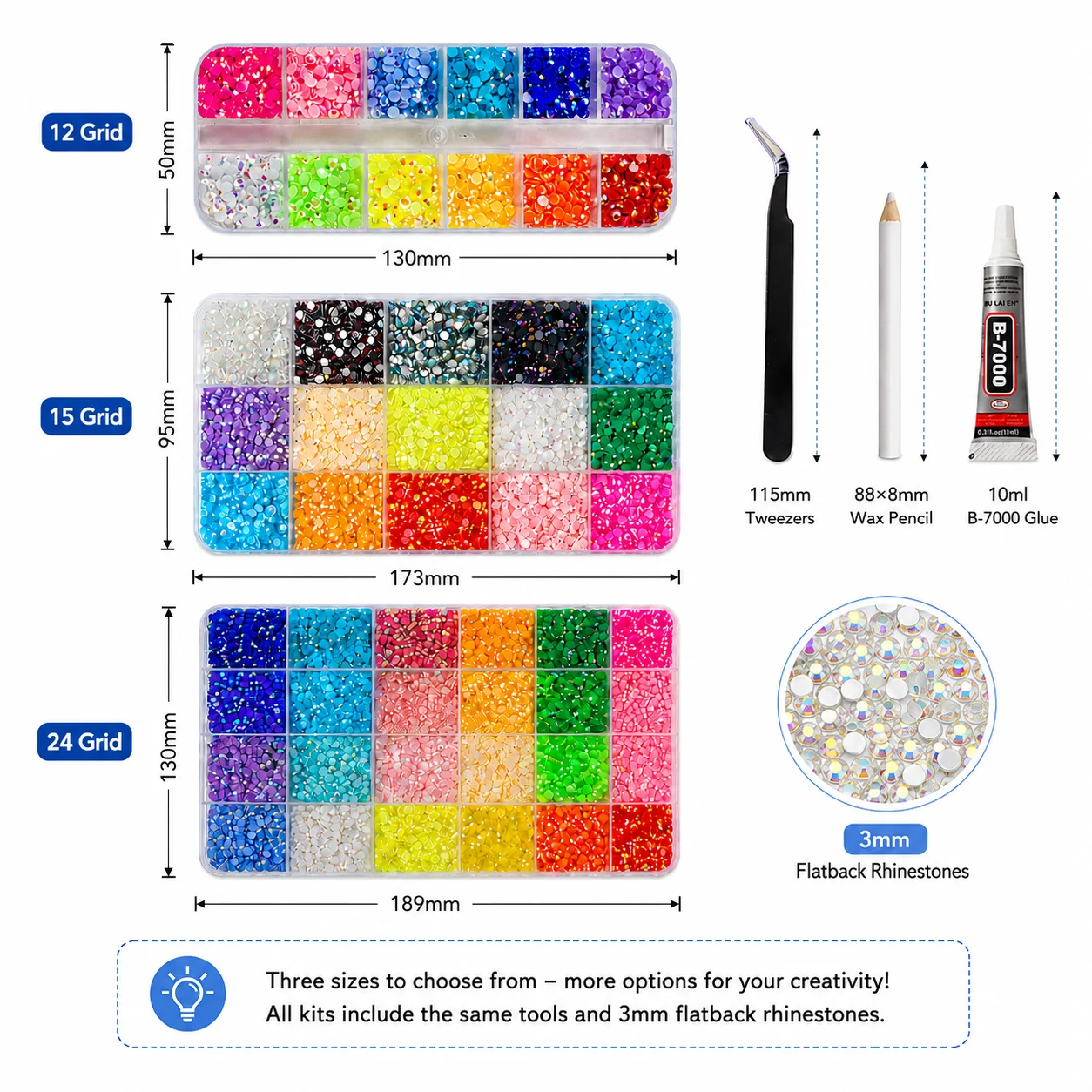3mm Flachback-Strass-Set 12/15 – Jewelry Making Wax Bewertung und Preis