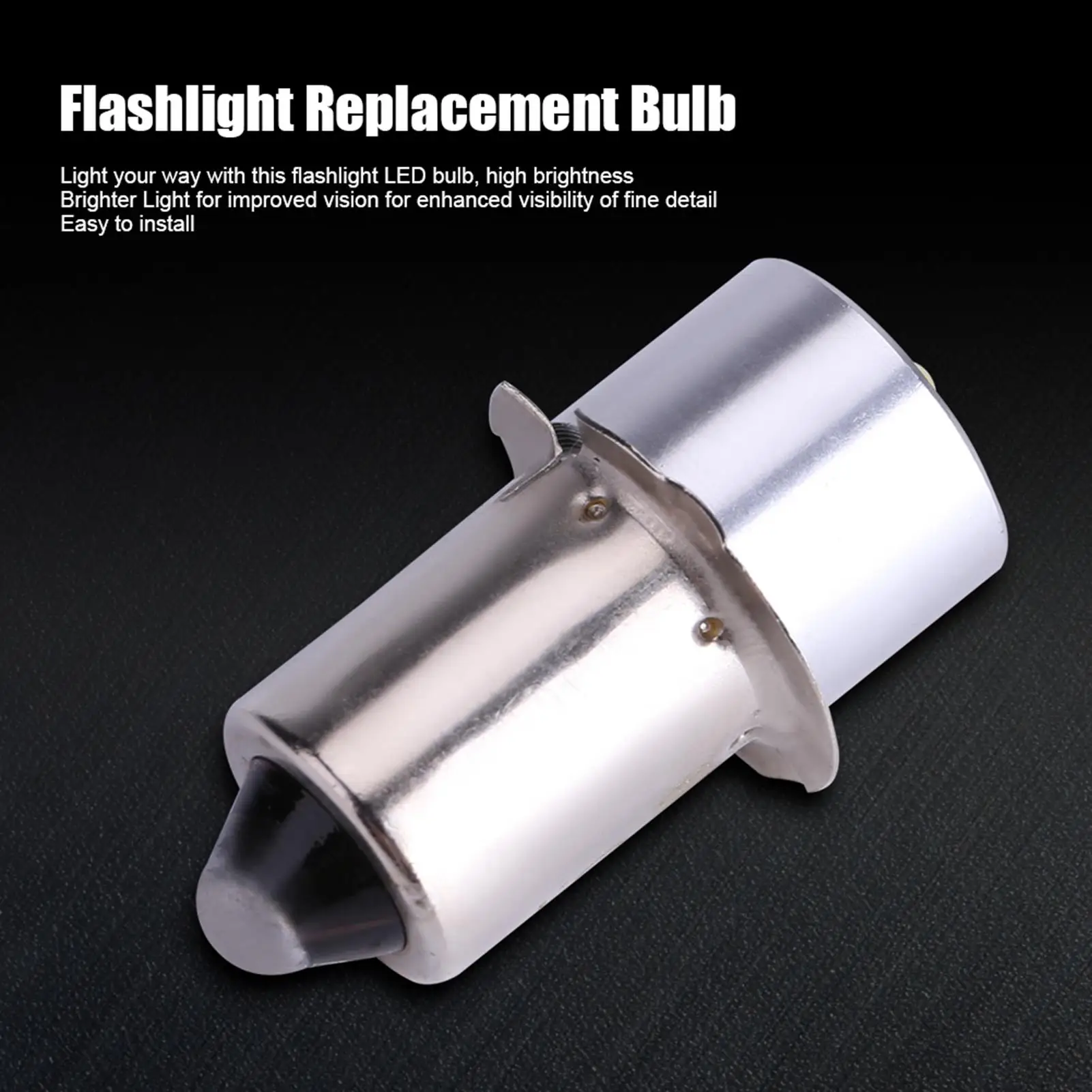 3W 6-24V LED Flashlight Replacement Bulb P13.5S High Brightness Emergency Work Light Torch