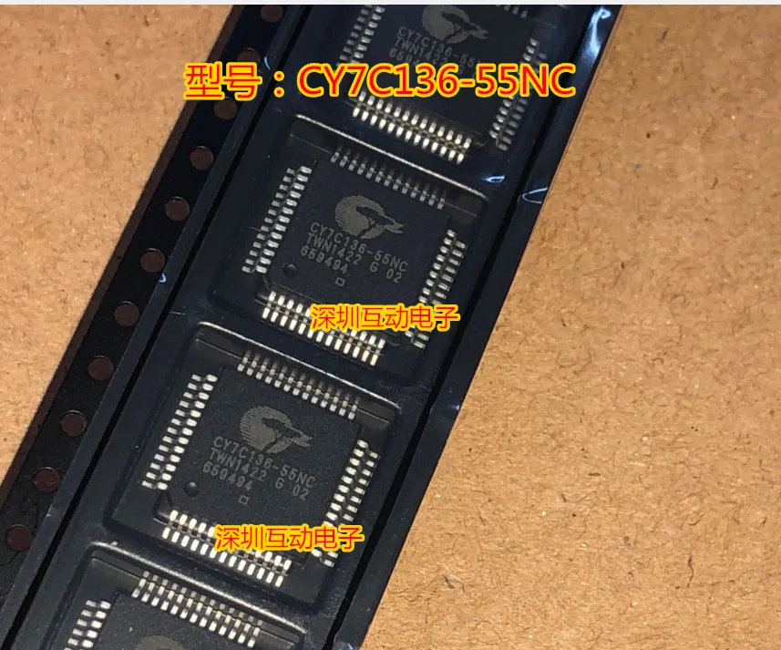 Free shipping   CY7C136-55NC QFP52 CYPRESS    10PCS