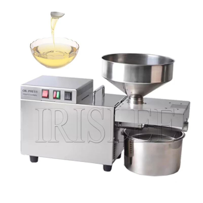 S9 Commercial Oil Press Temperature-controlled Stainless Steel Oil Press Home Automatic Cold Pressing Hot Pressing 5L 800W