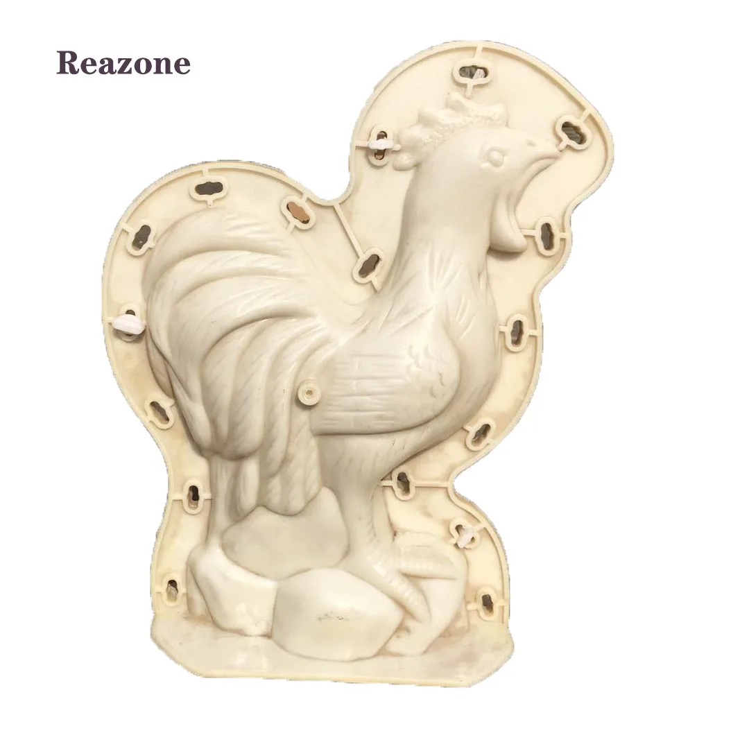 

ABS House decoration ornament concrete animal Rooster mould for sale