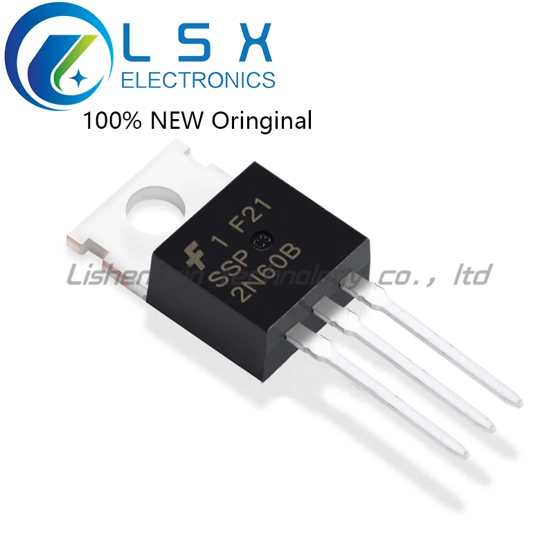 New/5pcs SSP2N60B TO-220 2A 600V Original On stock