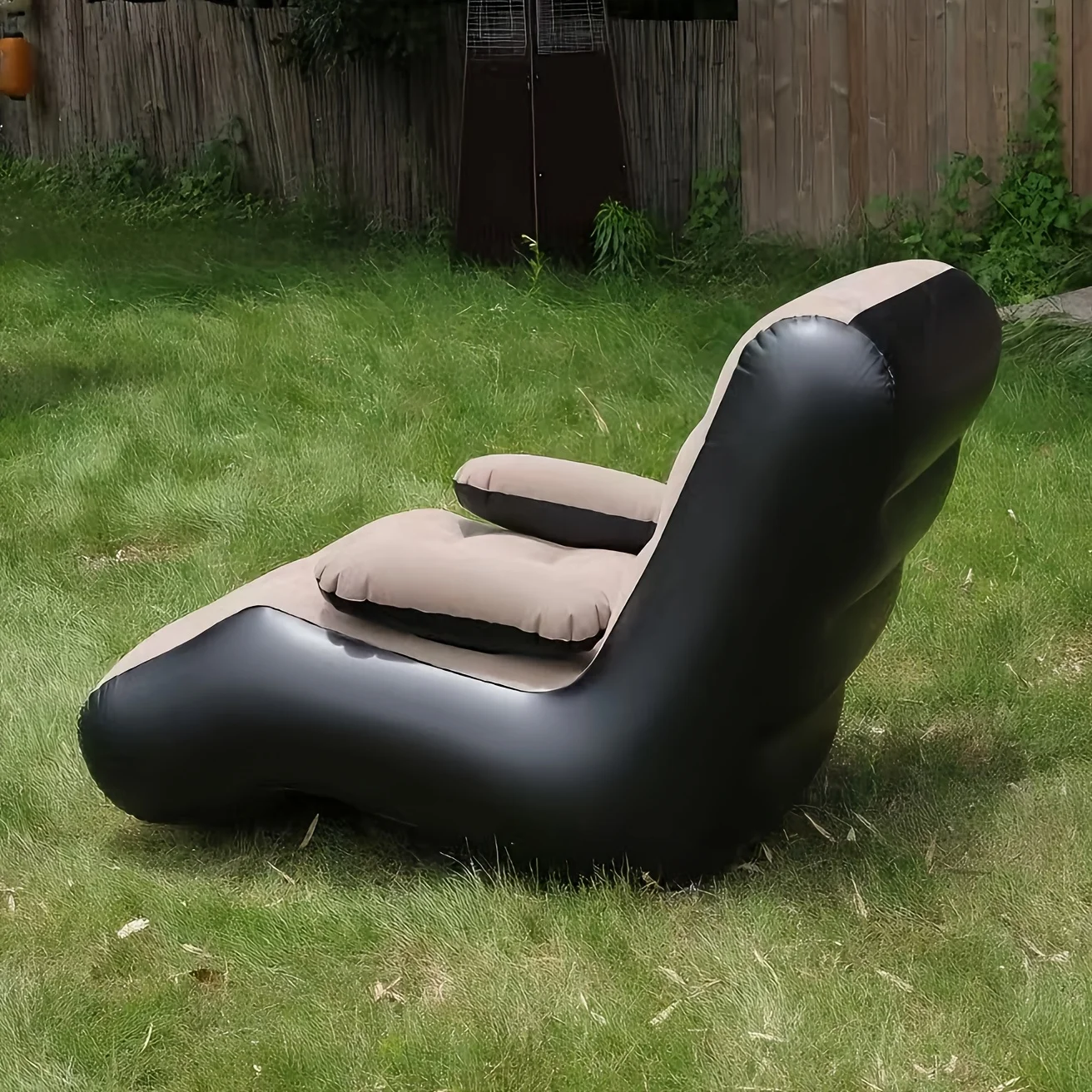 Inflatable Sofa S-shaped Lazy Person Nap Leisure Lounge Chair Outdoor Camping Plush Portable Foldable Sofa Outdoor