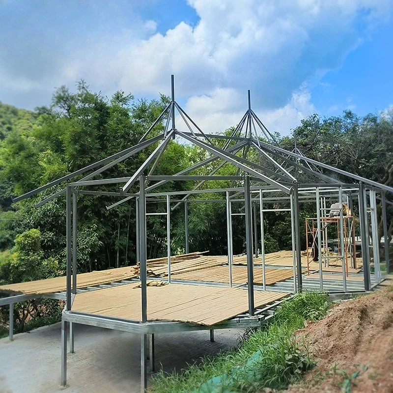 Resort natural luxury membrane structure wild luxury hotel tent building camping accommodation villa tent one room and one