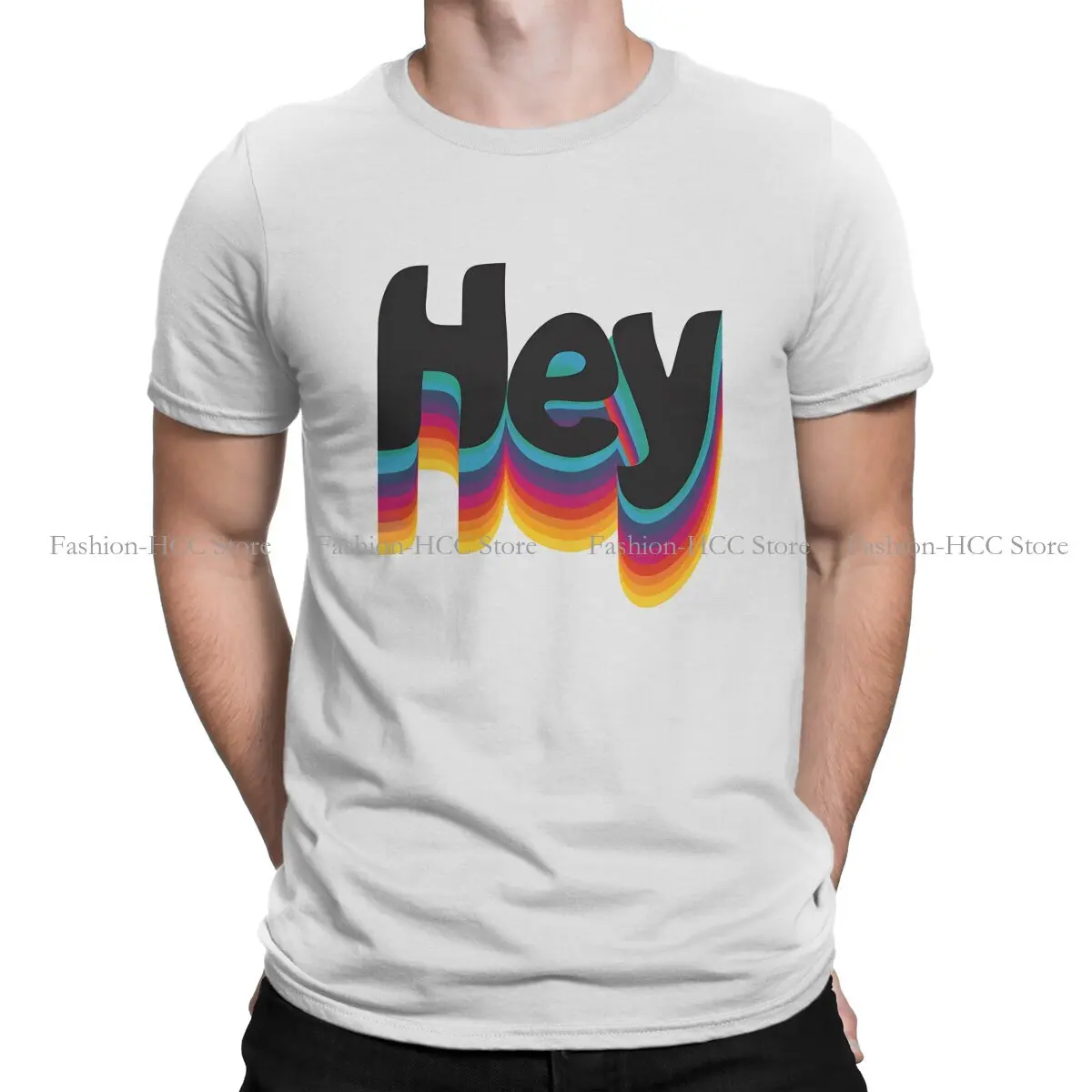 Hey Riddle Riddle Polyester TShirts Colorful Distinctive Homme T Shirt Funny Clothing