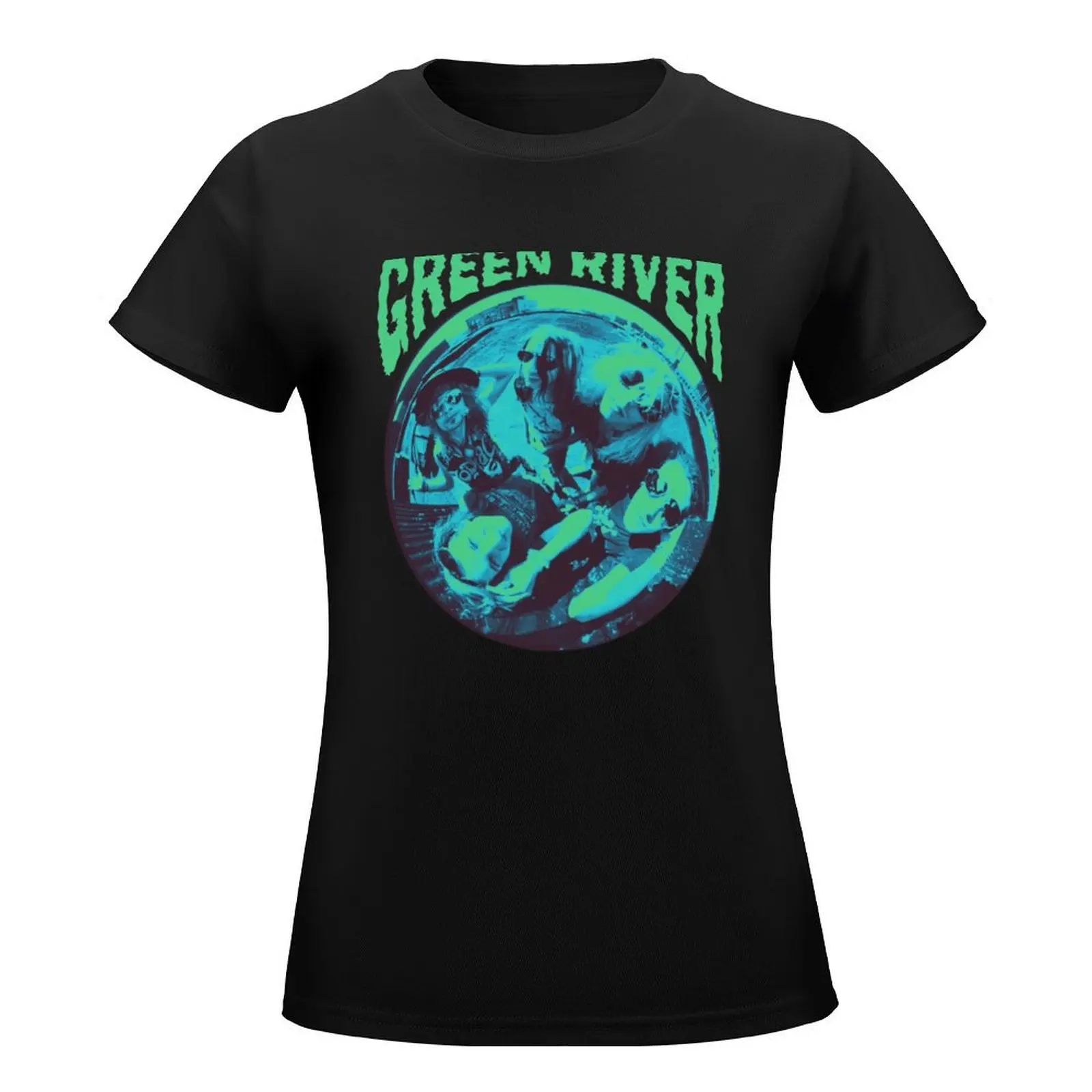 Green River T-Shirt aesthetic clothes summer tops Female clothing female luxury designer clothing Women