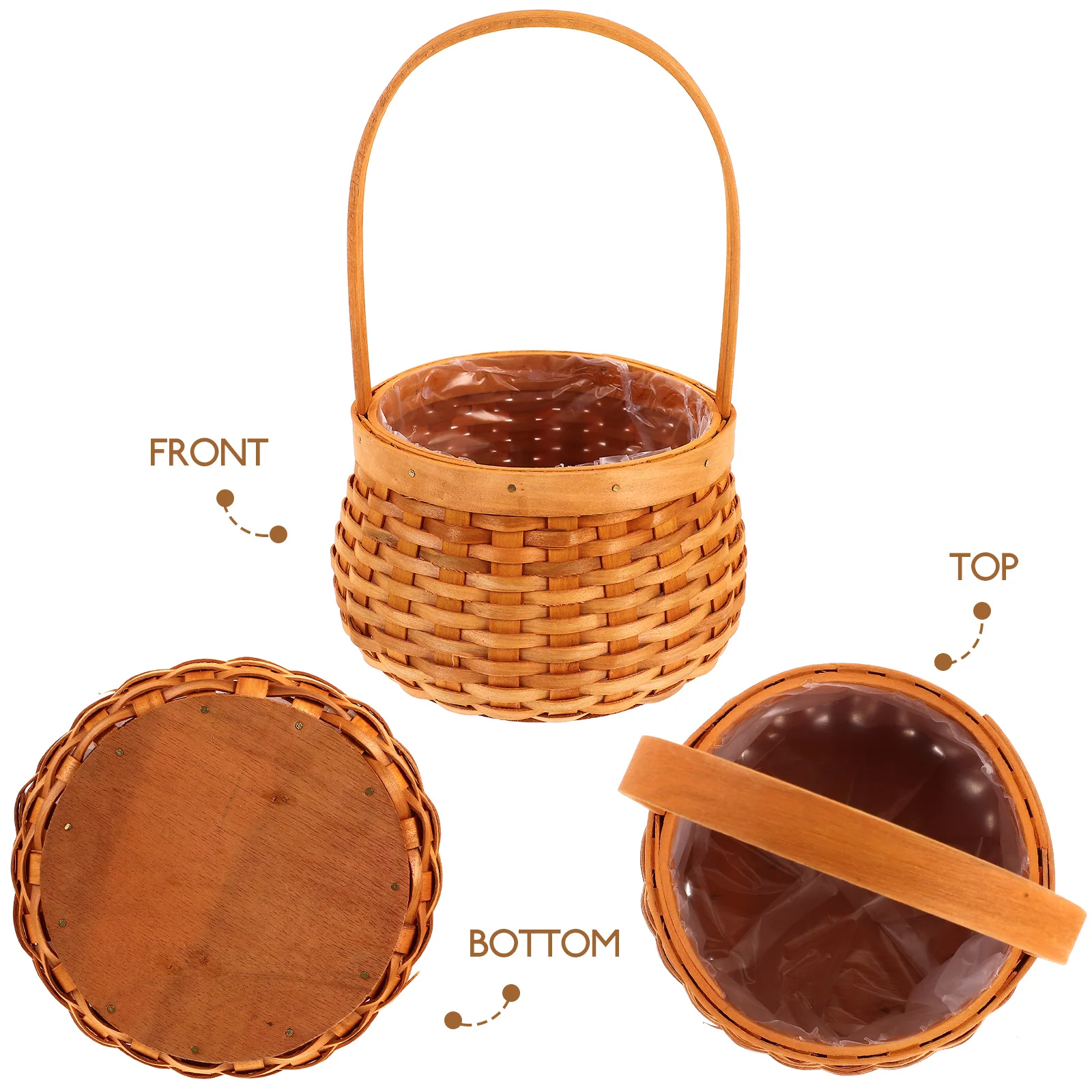 

Rustic Woven Mini Storage Baskets with Handles Gift Decorative Baskets Organizing Shelves Handmade Portable Home Decor